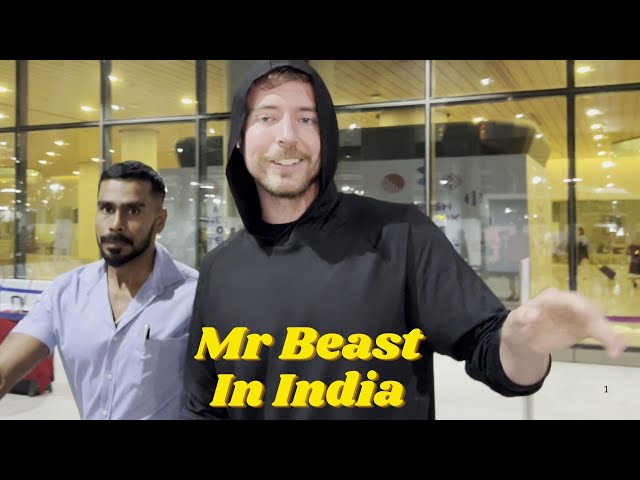 World Number 1 Youtuber Mr Beast James Stephen "Jimmy" in India for Fans Meet with Carry Minati