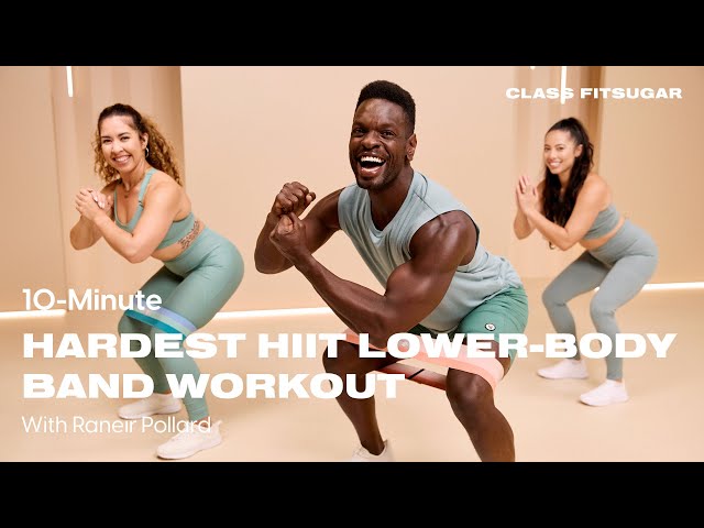 10-Minute Hardest HIIT Lower-Body Workout With Bands