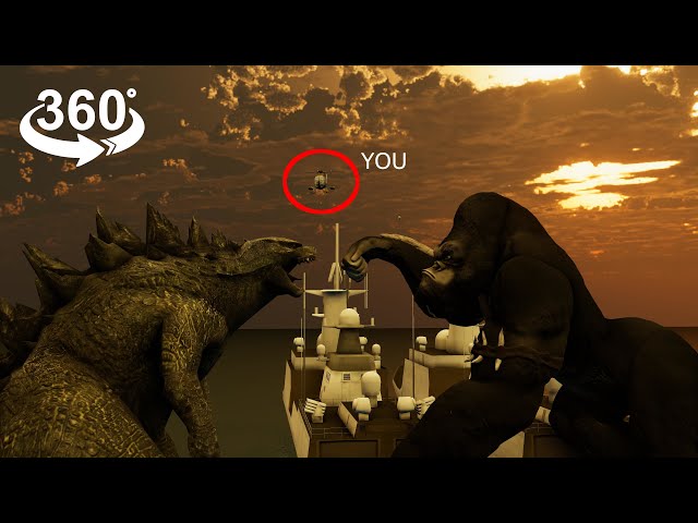 Godzilla vs. Kong Pilot's POV [360 VR]