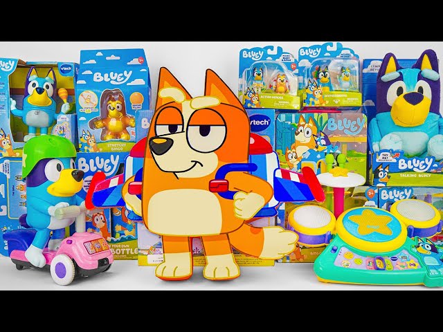 Bluey Toy Collection Unboxing Review 🧡 Mystery Jetpack Bingo Box & Bluey Hooray Drum Set