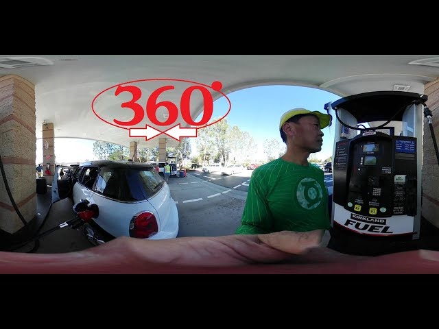 360 Degrees - Getting Gas at Costco. I never print out receipt for gas here!!!