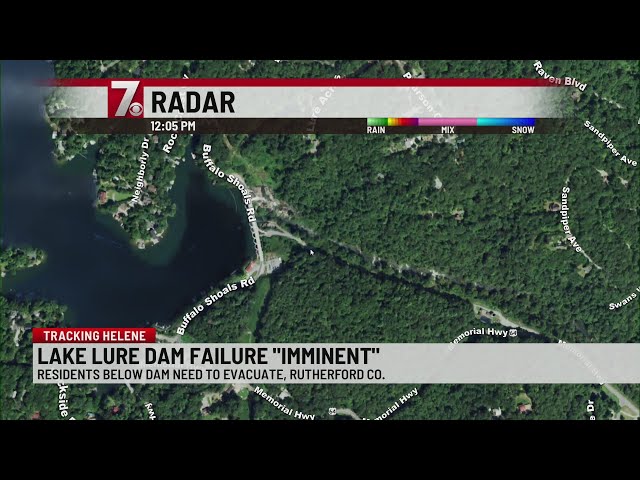 Lake Lure Dam ‘failure imminent,’ evacuations ordered