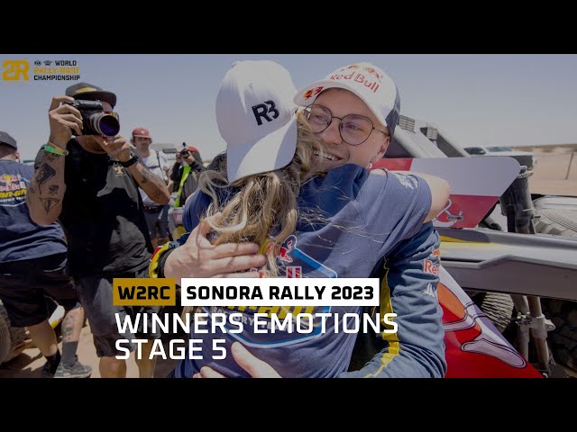 Winners' emotions - Stage 5 - #SonoraRally 2023 - #W2RC