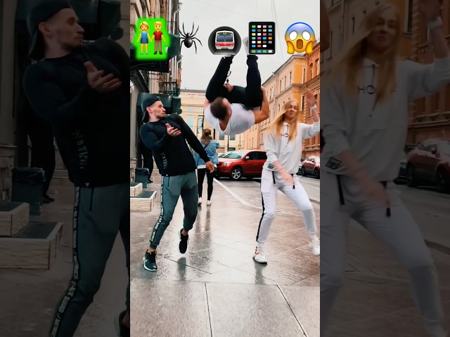 Stunts with Emojis pt.48😂🤟#kiryakolesnikov #prank #funny #comedy #stunt #parkour #flip