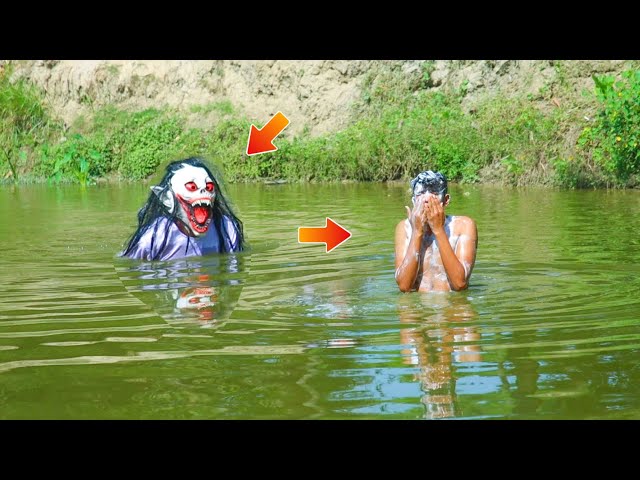 Ghost ATTACK Prank On Swimming pool | So Funny Reaction In MAN. By #The_Prank