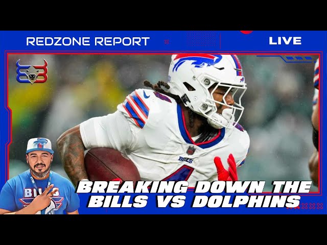 Breaking Down The Bills vs Dolphins - Redzone Report LIVE