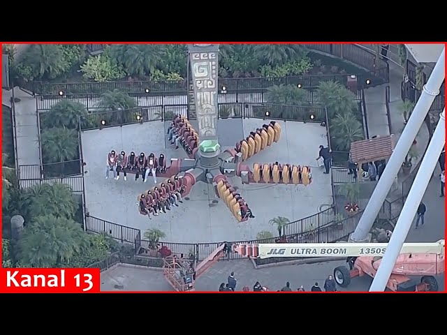 Riders get stuck in mid air at California amusement park