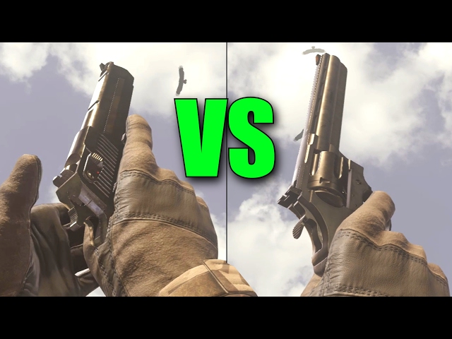 "DESERT EAGLE VS .44 MAGNUM" MW Remastered Pistol Comparison! WHICH IS BETTER!?