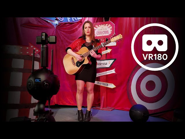 Sarah Bird "Like a drum" performing her Song in VR180 3D - VRwhatYOUwant