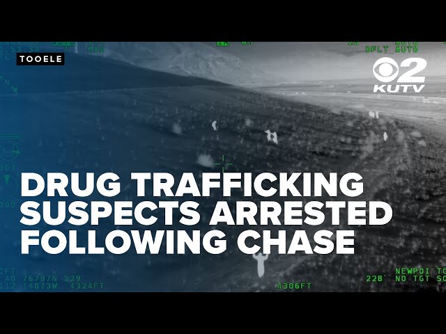 FULL VIDEO: Drug trafficking suspects arrested following high-speed pursuit; foot chase