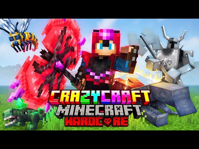 I Survived 100 Days in CRAZY CRAFT Minecraft Hardcore!