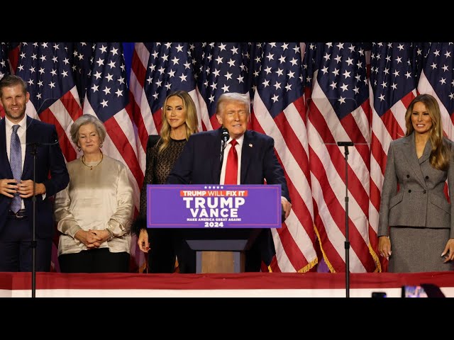 Trump Gives 2024 Victory Speech at Election Night Party in Florida FULL SPEECH