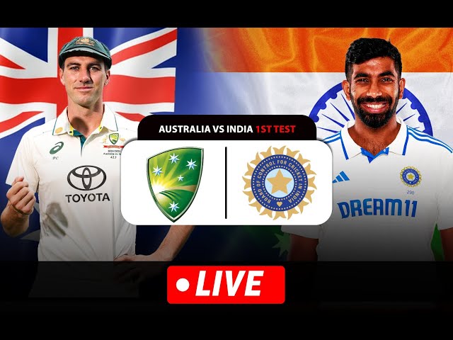 🔴Live: India Vs Australia 1st Test Match DAY-1 Live | IND vs AUS Test Match Live score and commentry