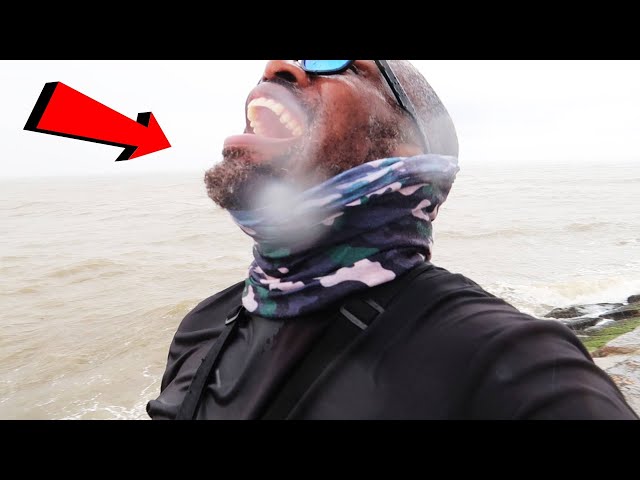 FISHING in a BRUTAL RAINSTORM and THIS HAPPENED *emotional* | Surfside Jetty