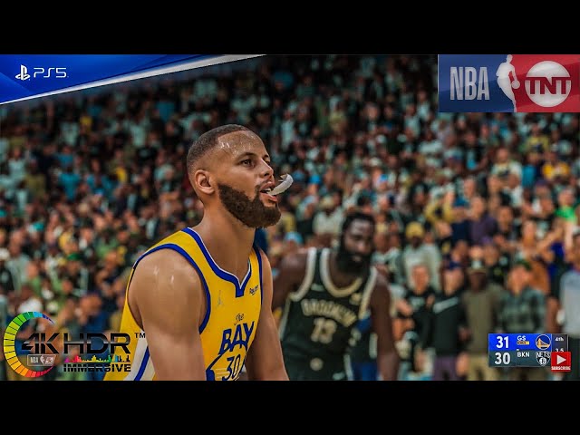 NBA 2K22 NBA on TNT! Curry Comeback! Golden State Warriors vs Brooklyn Nets 4K60FPS! PS5 Gameplay