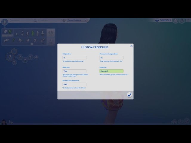 The Sims 4  now has all Pro/nouns and gender identification