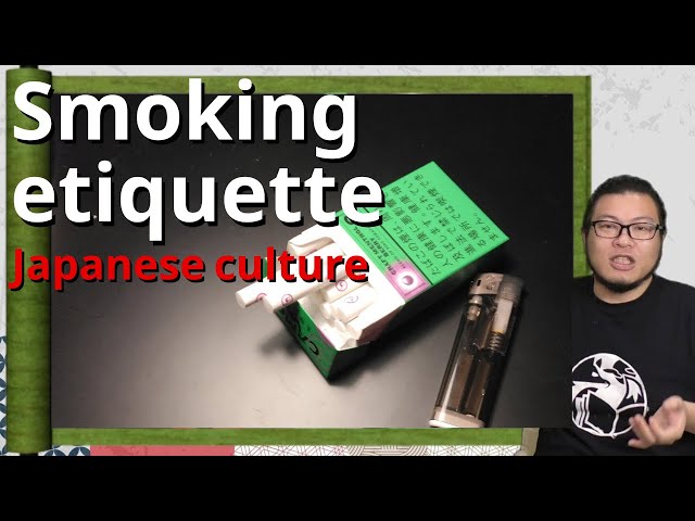 Smoking etiquette (Japanese smoking culture)【Japanese Culture/Trip to Japan】