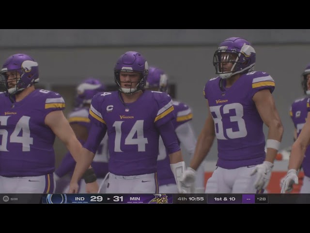 Madden NFL game highlights. Vikings