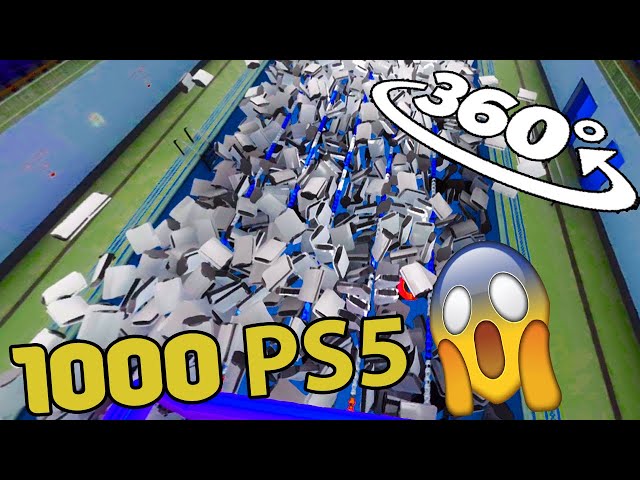 This is where all the PlayStation 5 has gone! || 1000 PS5 in the pool || 360