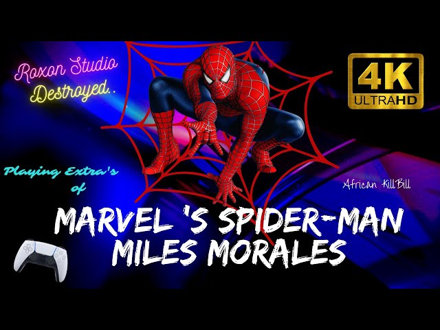 Marvel 's Spider-Man Miles Morales | Destroyed Roxon Lab West | 4k HDR 60 FPS