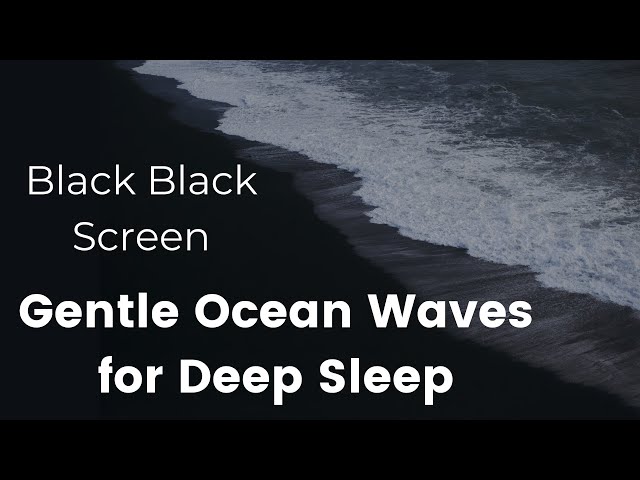 Beach Waves for Sleep with Black Screen | 8 hours | Ocean Waves for Deep Sleep and Insomnia Relief