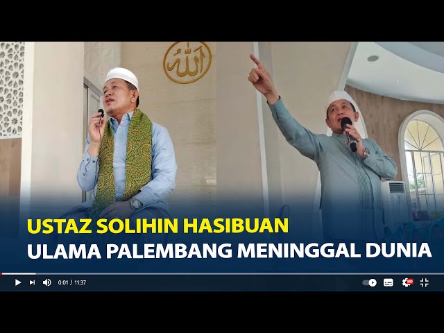 Kabar Duka, Ustaz Solihin Hasibuan Ulama Palembang Meninggal Dunia