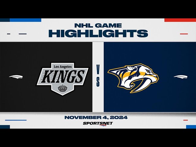 NHL Highlights | Kings vs. Predators - November 4, 2024