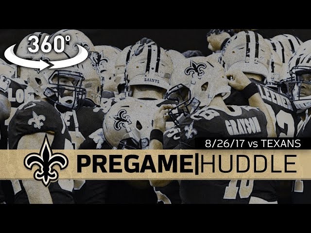 Go Inside Drew Brees' Pregame Huddle: Saints vs Texans - 8/26/17