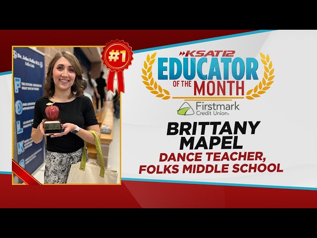 Folks Middle School dance teacher named KSAT’s Educator of the Month