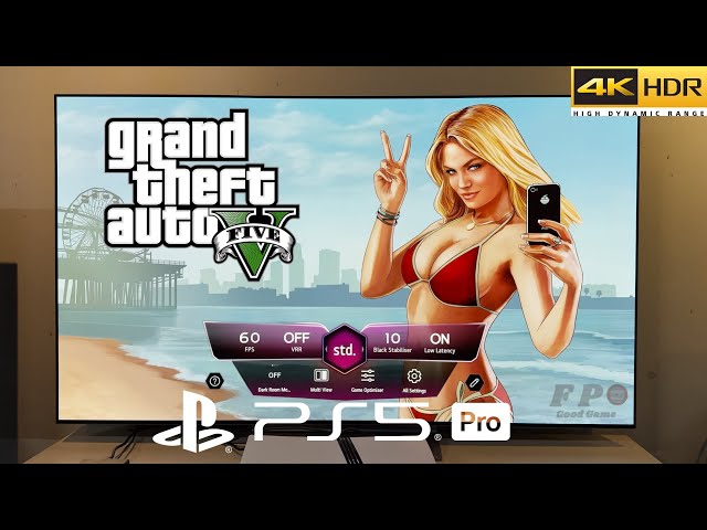 Grand Theft Auto V Story PS5 Pro Gameplay With LG Oled TV 4K 60FPS (All Graphics mode Test)