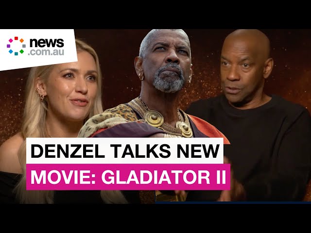 "More challenging things": Denzel Washington on Macrinus, Gladiator II