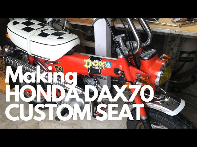 ノリでDAXのシート張替カスタムシートDIY作業HONDA ST70