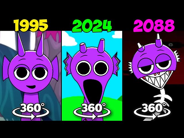 360° VR Incredibox Sprunki 1995 vs 2024 vs 2088