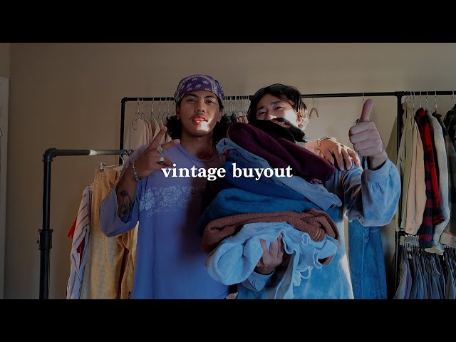 he came all the way from japan to buy some vintage clothes