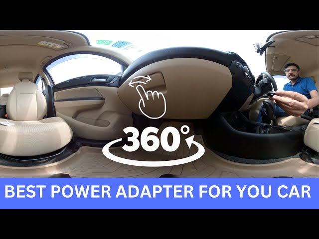 Best power adapter for your car | 360 VR Video👆Swipe to change viewing angle