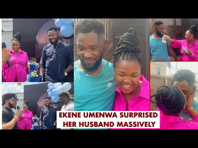 Moment Ekene Umenwa Surprised Her Husband Massively On His Birthday. So Emotional (FULL VIDEO)