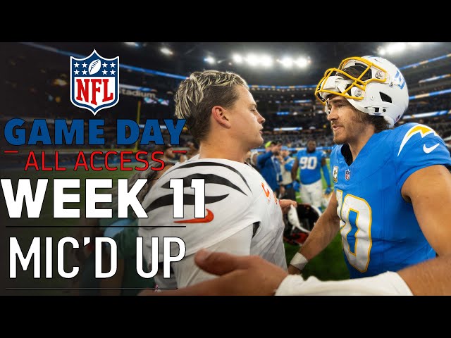 NFL Week 11 Mic'd Up! "You got a back like an armadillos" | Game Day All Access