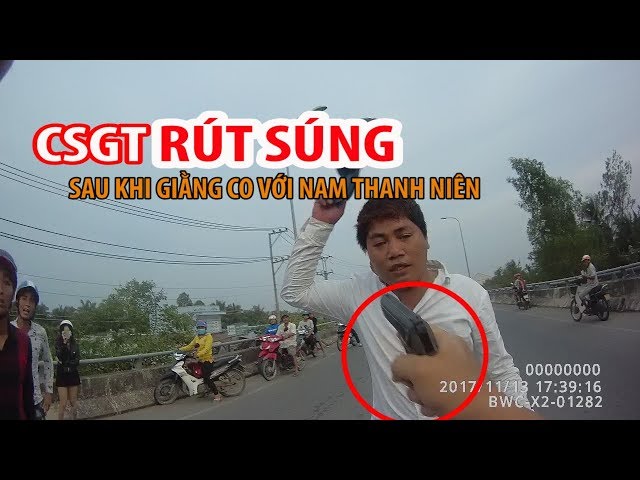 Thực hư cảnh sát giao thông rút súng với nam thanh niên Bến Tre