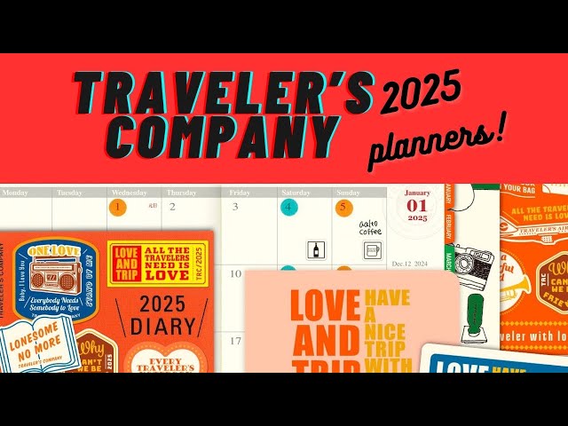 Traveler’s Company 2025 Planner Lineup | In-depth look 💌