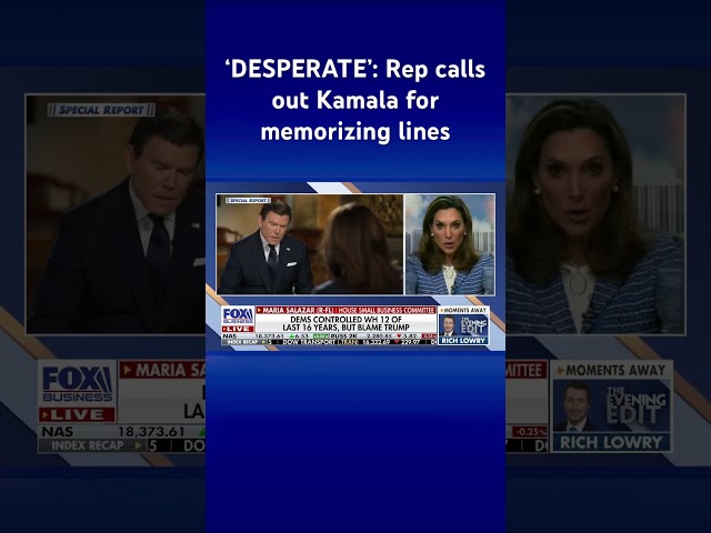 Kamala made a ‘serious mistake’ doing an interview with Bret Baier #shorts