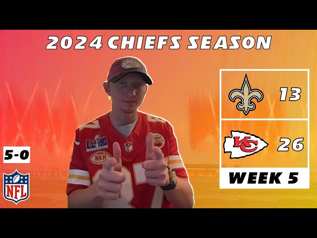 Week 5 | Chiefs Fan REACTS to 26-13 WIN vs. Saints | 2024 NFL Season