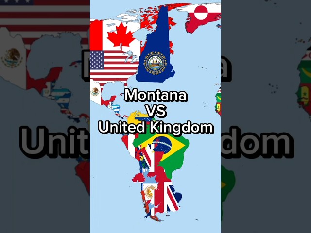 US States VS Europe Part 13 (Montana VS United Kingdom) #europe #states #shorts