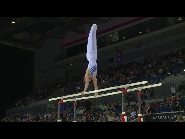 Harry Hepworth   AA BRONZE   P Bars   2019 British Gymnastics Championships   MAG U16 AA