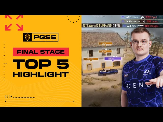 PGS 5 Final Stage TOP 5 Highlights l PUBG Esports