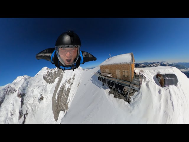 The Eiger Ridge Helicopter BASE jump | Immersive 360 VR