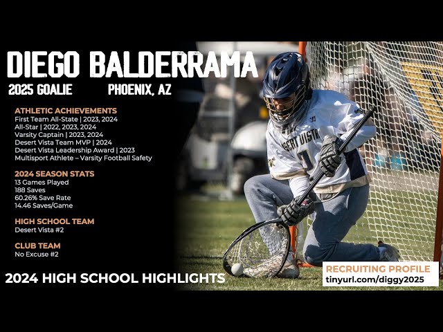 Diego "Diggy" Balderrama 2025 Goalie | High School Highlights 2024