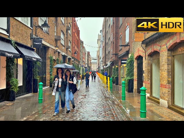 ▶️ 5 Hours of London Rain ☔️ London Rain Walk Compilation | Best Collection [4K HDR]