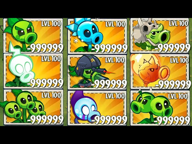 All PEA Plants PVZ 3 vs PVZ 2 China version - Who Will Win? - Pvz 2 Plant vs Plant