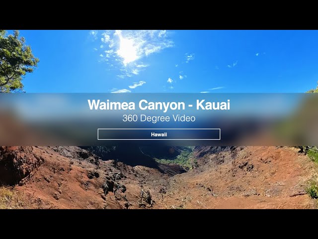 Waimea Canyon, Maui - 360 Degree Video