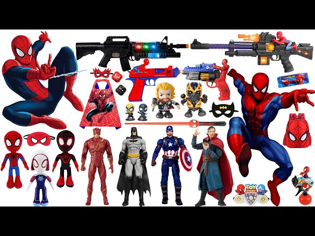 Marvel Popular Toy Series Collection | Spider Man Action Doll | Marvel Toy Gun Series Open Box